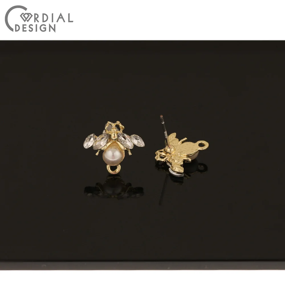 

Cordial Design 50Pcs Jewelry Accessories/Rhinestone Earrings Stud/Imitation Pearl/Hand Made/DIY Jewelry Making/Earring Findings