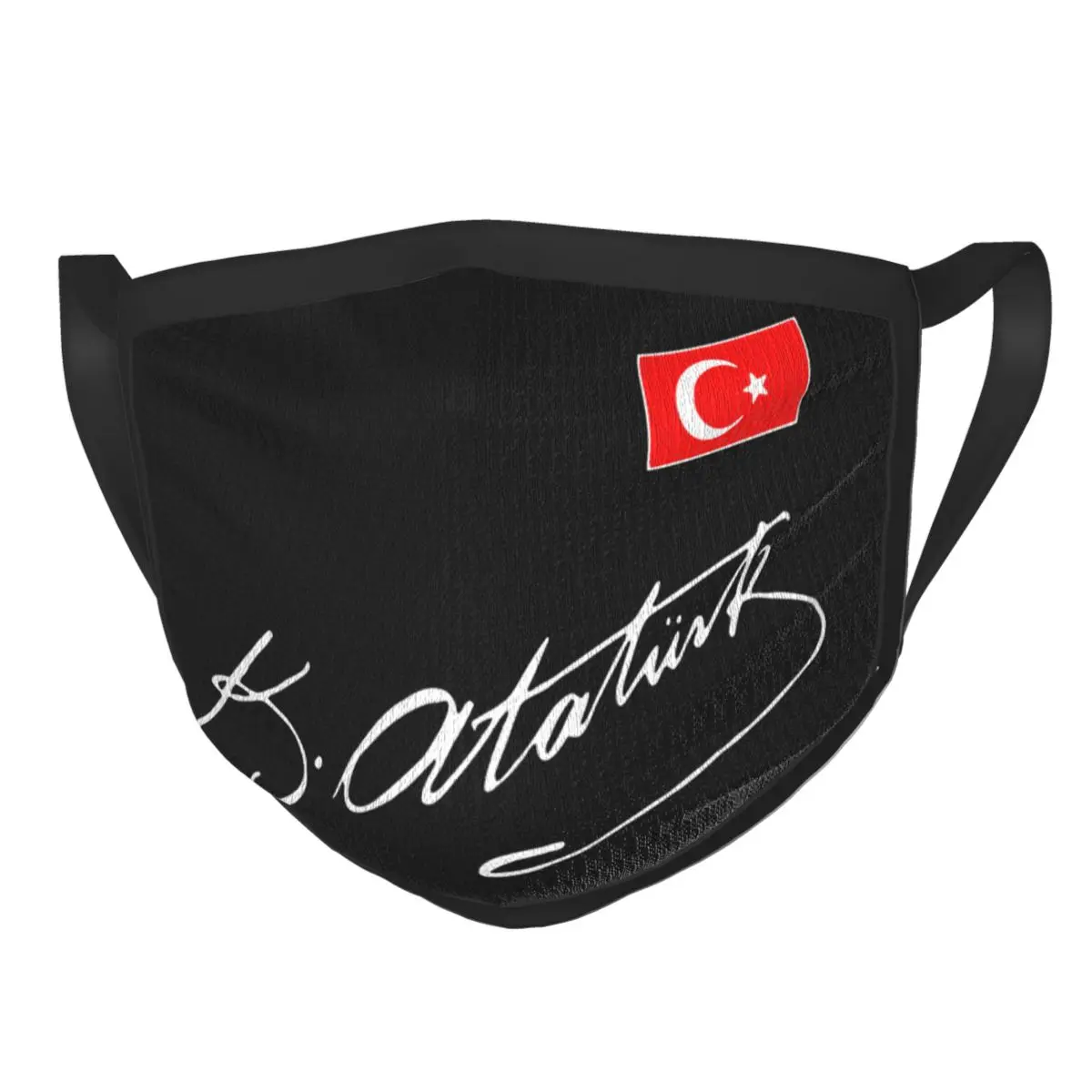

Ataturk Turkey Flag Reusable Face Mask Turkish Ataturk Signature Anti Haze Dustproof Mask Protection Cover Respirator Muffle