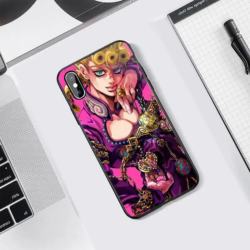 

JoJo's Bizarre Adventure JoJo Anime Phone Case Tempered glass For iphone 5C 6 6S 7 8 plus X XS XR 11 PRO MAX