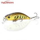 TSURINOYA DW63 50 мм 5g тонущий гольян жесткая приманка для рыбалки мини-гольян тройной крючок полный плавучий слой искусственная приманка