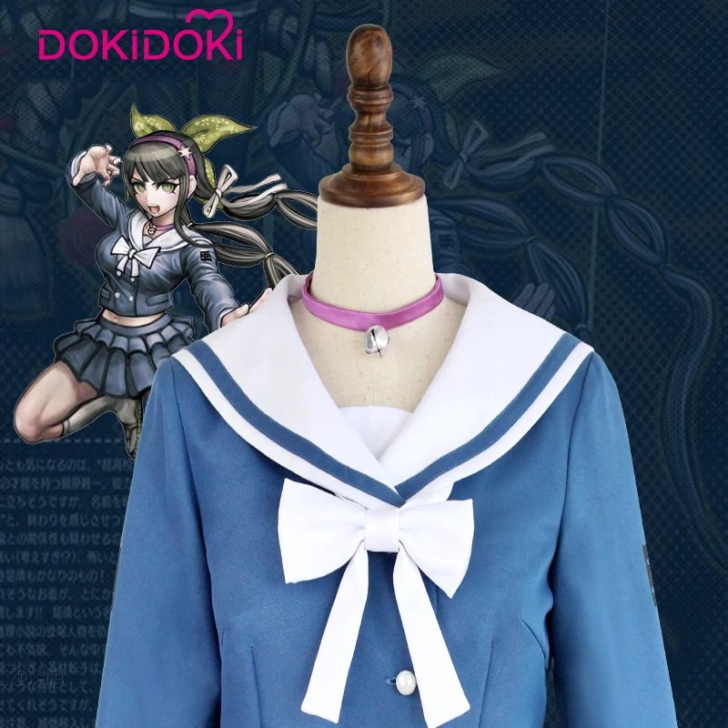 DokiDoki игра Danganronpa Косплей Костюм Tenko Chabashira Женский Хэллоуин синий V3: Killing Harmony |