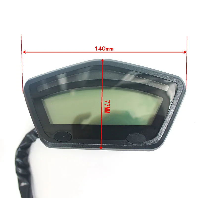 Универсальный тахометр с ЖК-дисплеем спидометр одометр для мотоцикла скутера