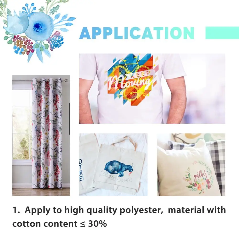 125 г 110 листов сублимационной бумаги для хлопковой футболки подушки ткани чехол