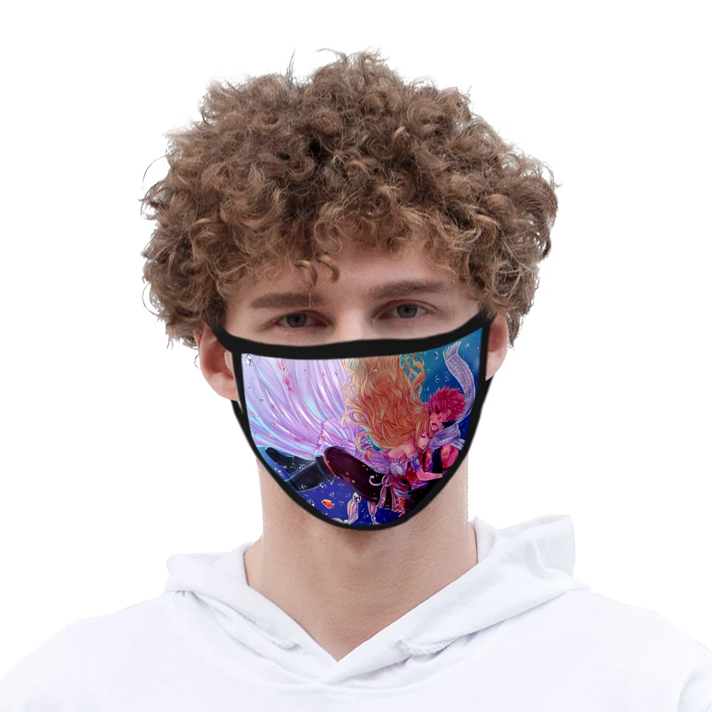 

Модная аниме маска для хвоста Феи Харадзюку хип-хоп Новинка косплей 3D принт моющаяся маска для детей и взрослых Фея хвост Половина лица в по...