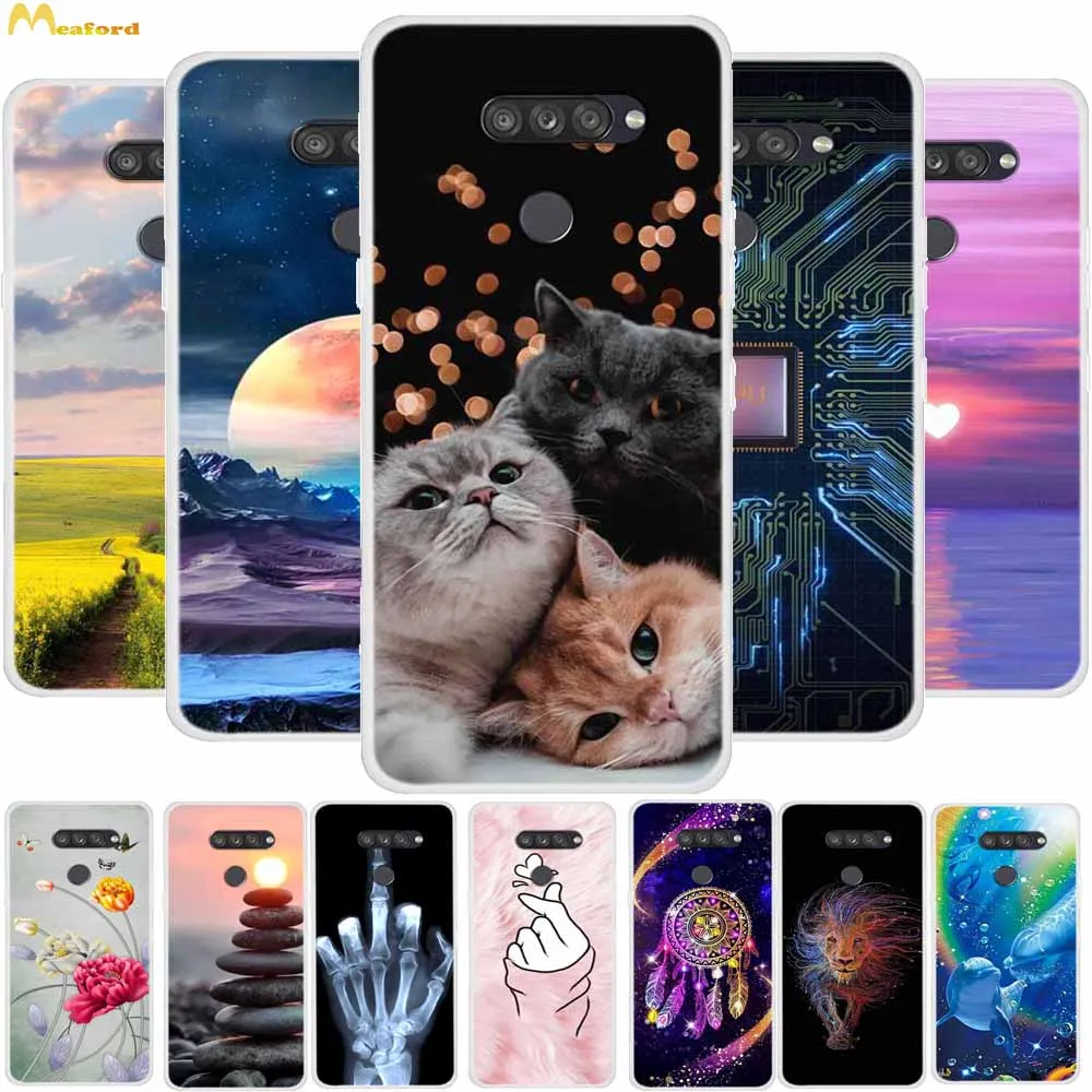 Soft Print Cases For LG K51s K41s K50S K40S Case Cute Cat Siliocne Clear Bumper Cover Capa for LG K41s K 51s 40S Wolf TPU Coque