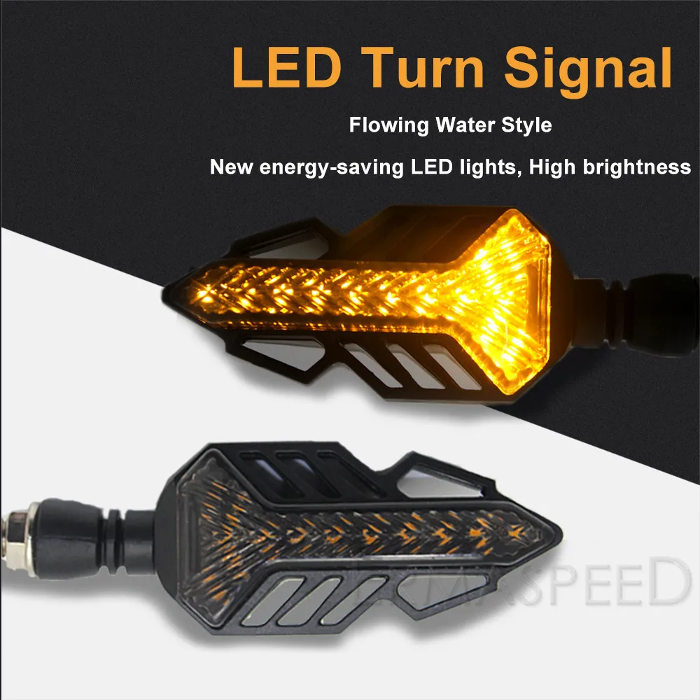 Янтарный мотоциклов мигалка светодиодный последовательного пара Копченый