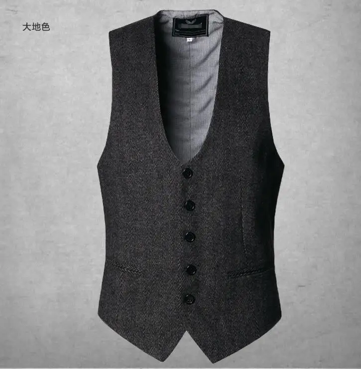 Оптовая продажа Новое поступление классические жилеты для мужчин приталенный