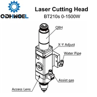 Raytools BT210s 0-1500w Fiber Laser Cutting Head for Metal Cutting