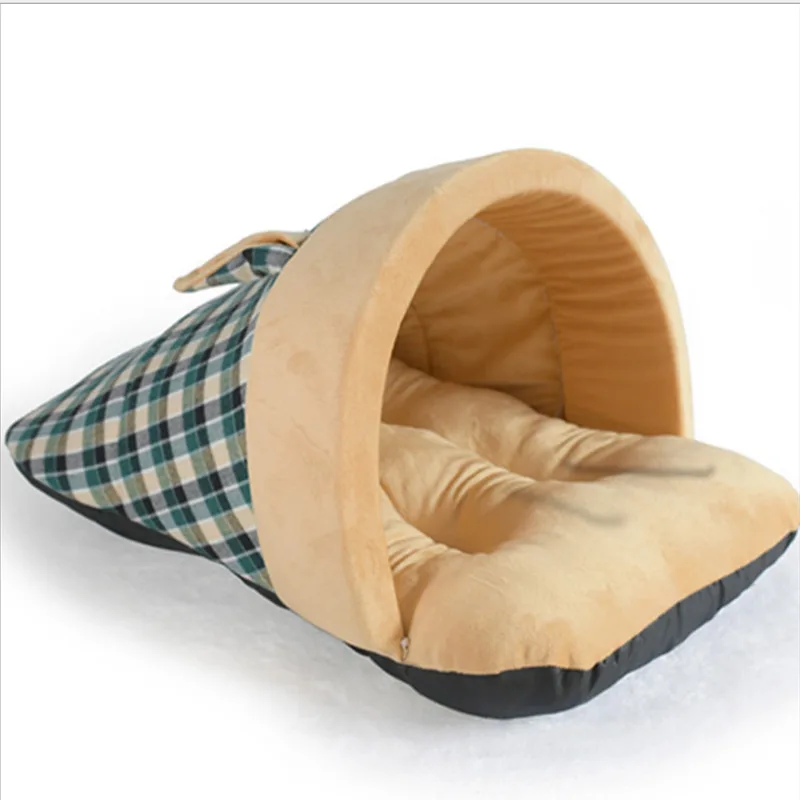 

Pet Dog Sleeping Bed Soft Warm Kennel House Kitten Sleeping Bag Mat Pet Supplies -Best Sale