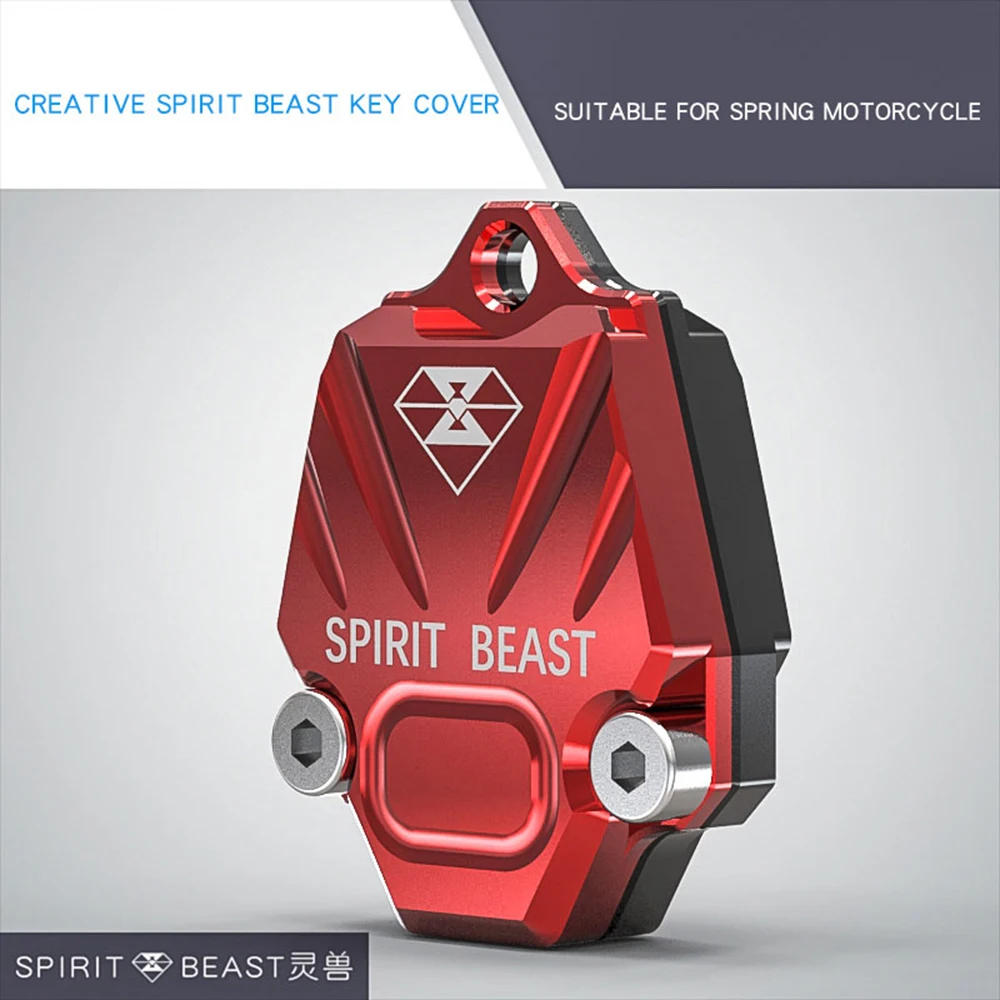 Red SPIRIT BEAST чехол для ключей от мотоцикла чехол аксессуары Мотоцикл Мотокросс Универсальный T6 алюминиевый сплав - Цвет: Red