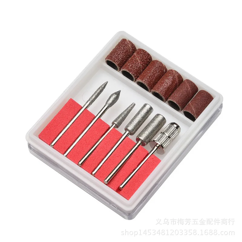 6 шт набор Электрический Фрезер для ногтей шлифовальные иглы Маникюрный