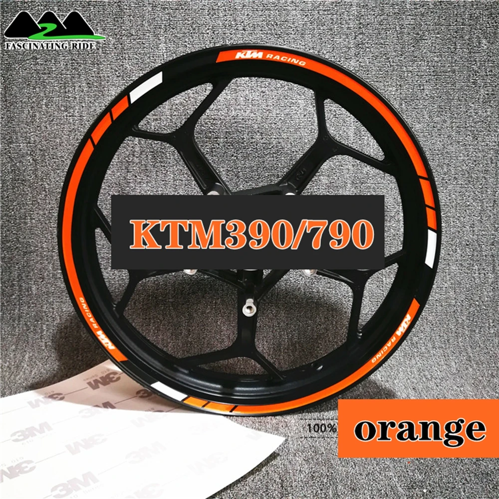 Водонепроницаемые Светоотражающие наклейки для мотоциклов KTM790 DUKE390 на колеса с