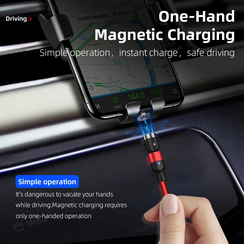 Магнитный телефонный кабель Micro USB Type C зарядное устройство магнитный для зарядки