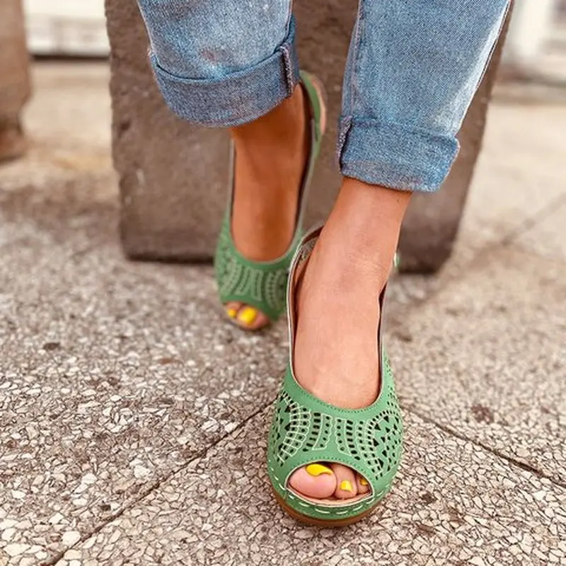 Женские летние туфли-лодочки Обувь на высоком каблуке размера плюс босоножки из