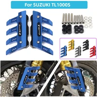 laser logo for suzuki tl1000s tl 1000s motorcycle accessories cnc aluminum front mudguard anti drop slider protector cover