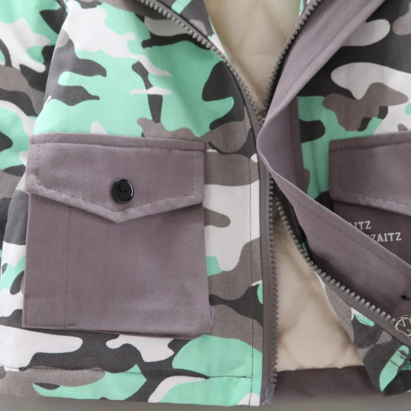 

New Autumn Winter Baby Boys Girls Clothes Children Sports Thicken Cotton Hooded Jacket Toddler Fashion Costume Kids Sportswear