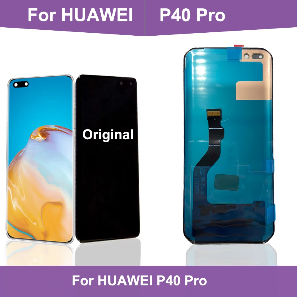 

Оригинальный ЖК-дисплей 6,58 ''для Huawei P40 Pro OLED дисплей сенсорный экран дигитайзер в сборе Замена для Huawei P40Pro запасные части