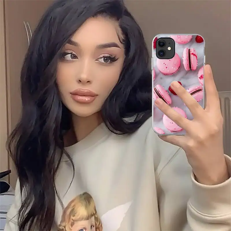 

Dessert ice cream Macaron Food Phone Case For iphone 12 mini 5 5s 5c se 6 6s 7 8 plus x xs xr 11 pro max