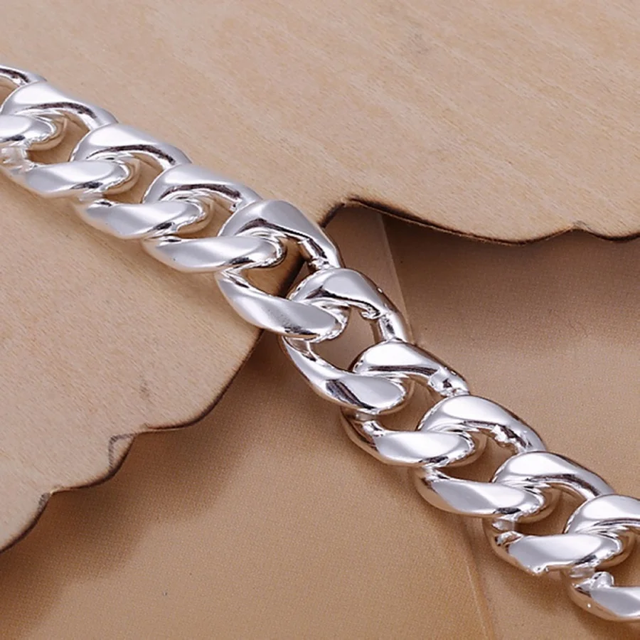 925 серебряные браслеты со штампами благородный дизайн популярные модные