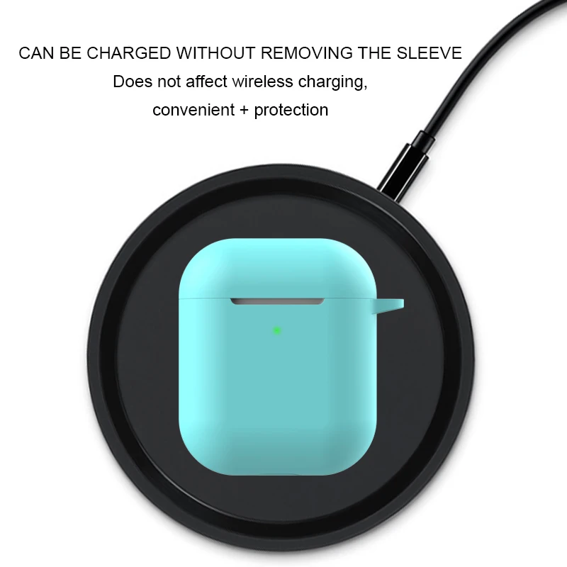 3 шт./компл. силиконовый беспроводной Bluetooth футляр для наушников для Airpods 1 2 TWS вкладыши наушники аксессуары защитный чехол