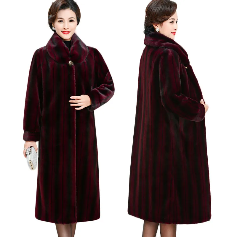 Luxury clothes Shaggy Coat Top Women Clothing Winter Fur Parkas Imitation Mink Outerwear Warm Long Outwear Quality Assurance