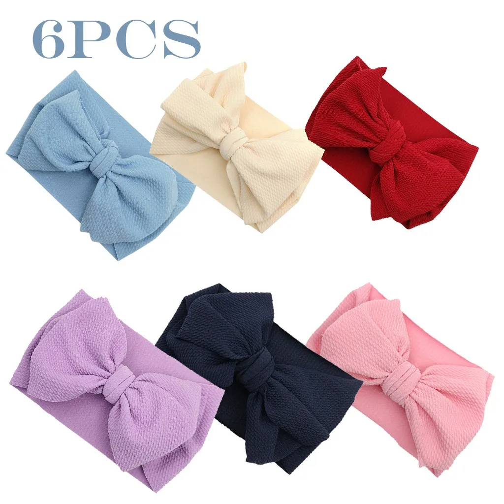 6 шт./компл. бант аксессуар для волос девочек заколки с бантом эксклюзивная ткань