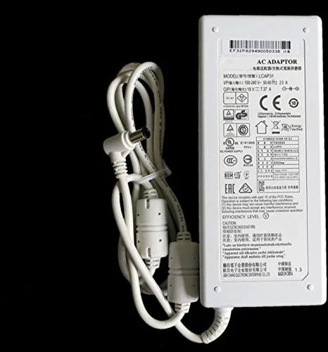 

huiyuan fit for 19V 7.37A 140W LCAP31 AC Power Adapter Charger for LG V220 V325 V720 V960 XPION 29V940 34UC97C 34UM94 All-in-one