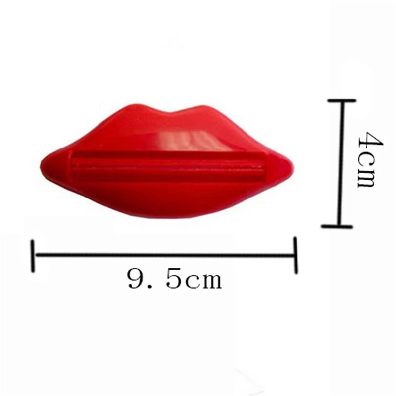 

Hot Sale Easy Toothpaste Dispenser Lip Shape Plastic Tooth Paste Tube Squeezer Useful Toothpaste Rolling Holder For Home