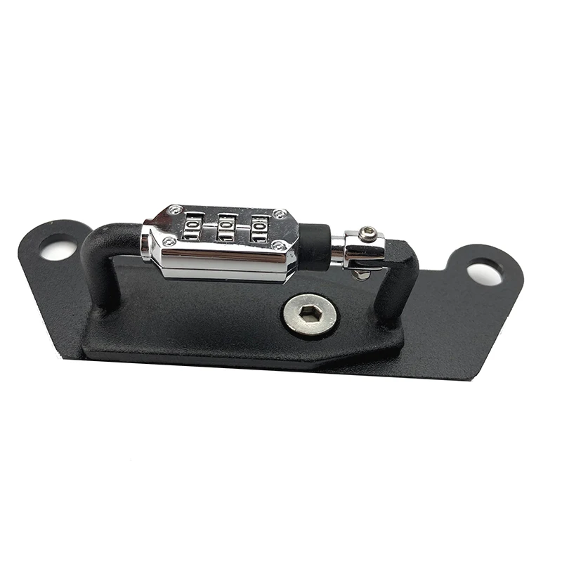 Замок для мотоциклетного шлема крючок крепления паролем черная боковая защита