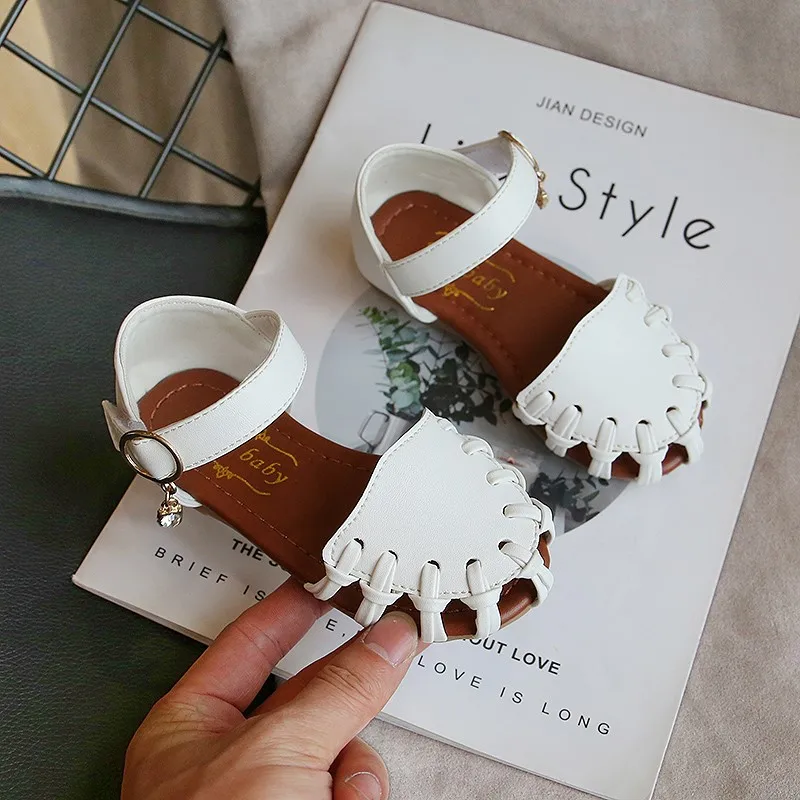 Детские сандалии новые летние туфли для девочек детские стразы из искусственной