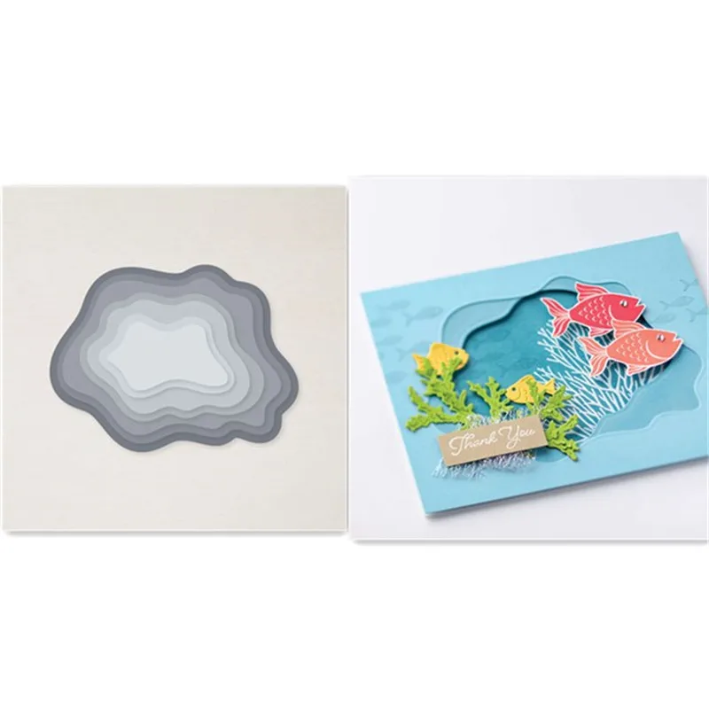 

FISH Metal Cutting Dies Scrapbooking Stencils for DIY Scrapbooking/photo album Decorative Embossing DIY Paper NEW Arrival 2021