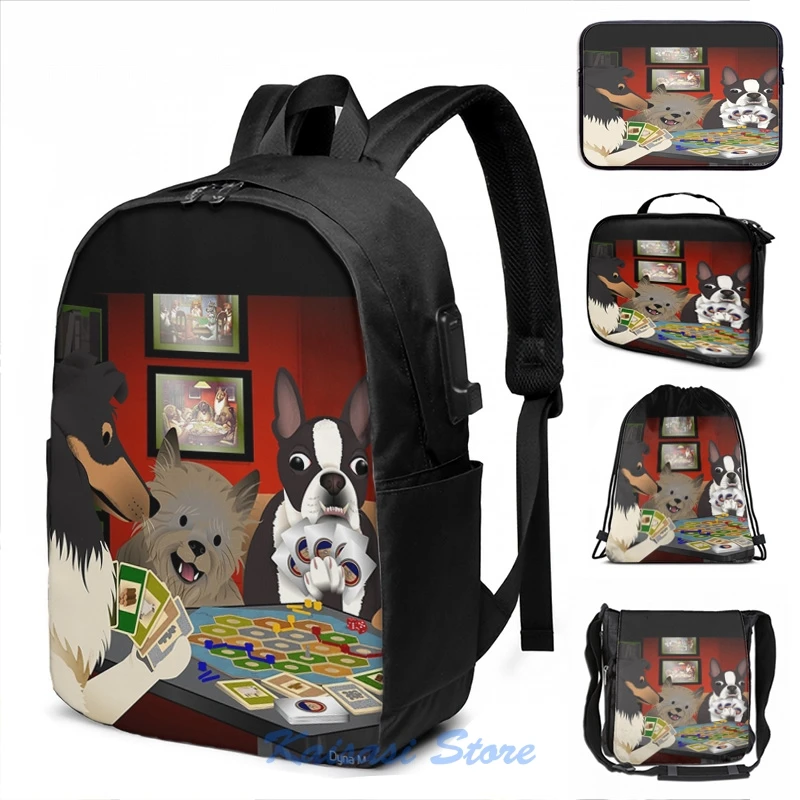 Забавный рюкзак для мужчин и женщин с графическим принтом дорожная сумка