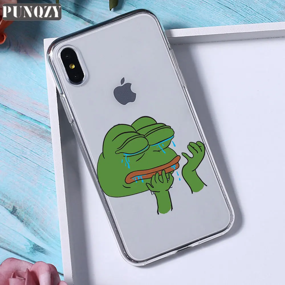 TPU A385 Забавный чехол для телефона Pepe The Frog Happy Cry fees Good Man для iPhone 11 pro max 6 6S 8 7 Plus 5 5S X XR XS MAX силиконовый чехол из ТПУ - Цвет: TPU A385