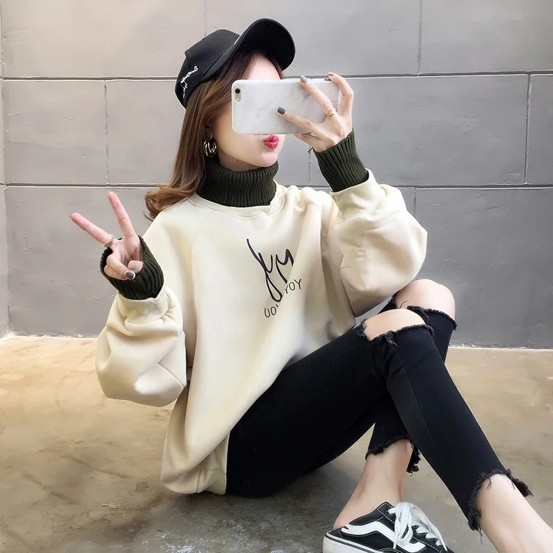 

Большая толстовка с капюшоном для осени и зимы