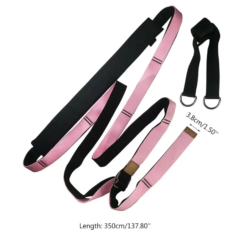 

Yoga Fitness Stretching Strap Back Bend Assist Improve Leg Waist Back Flexibility for Rehab Pilates Ballet Dance Cheerleading Sp
