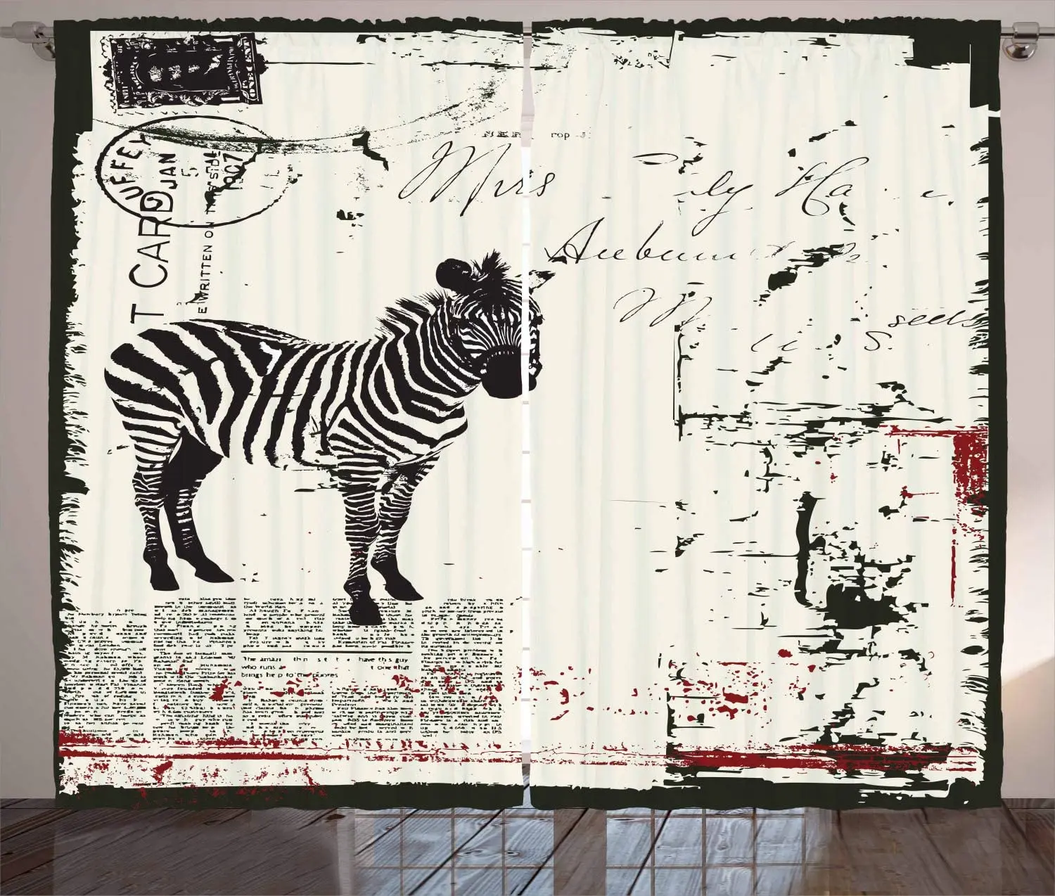 Оконные шторы гранж для детской комнаты современные текстурированные сафари