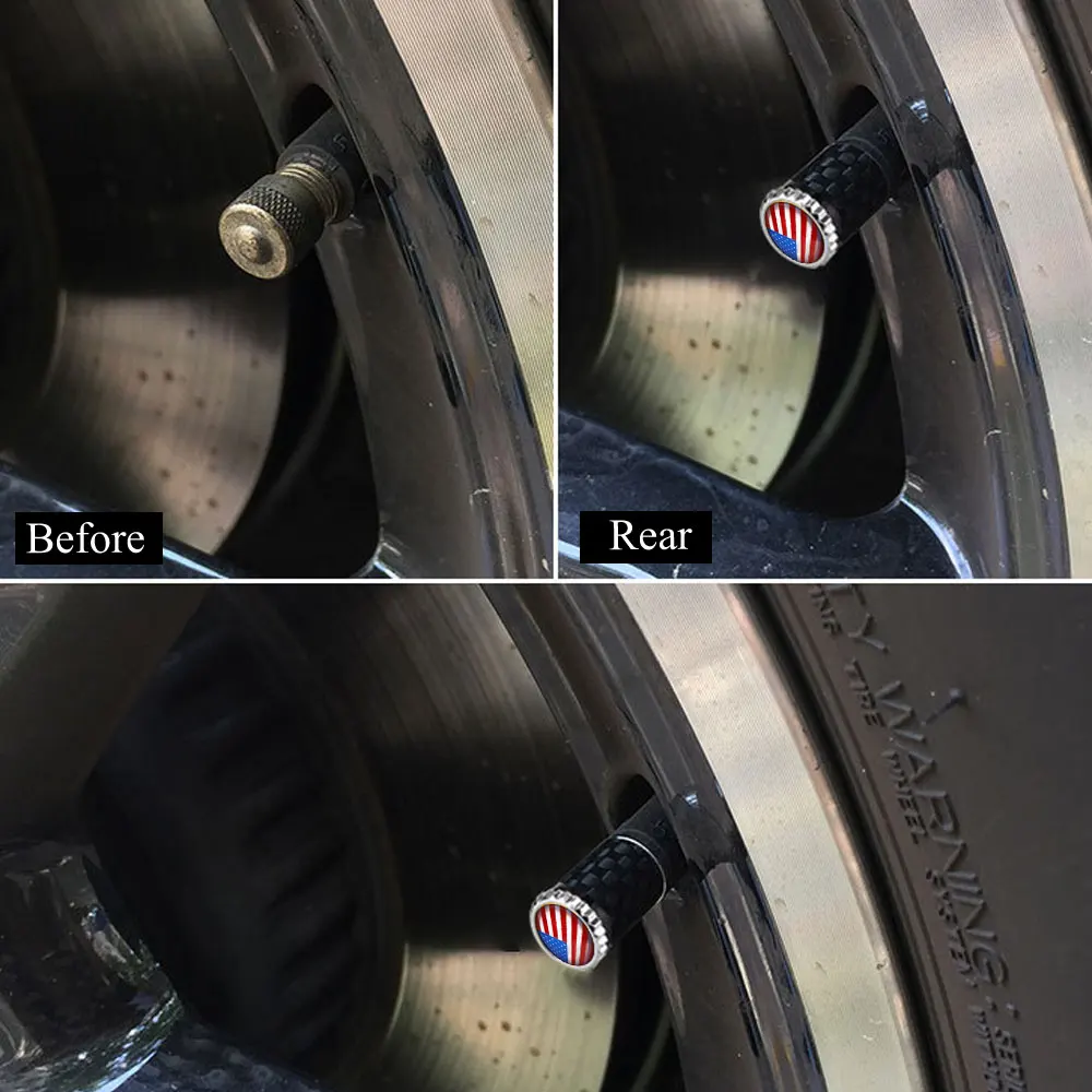 5 шт./компл. эмблема американского национального флага Авто колеса шины воздушный