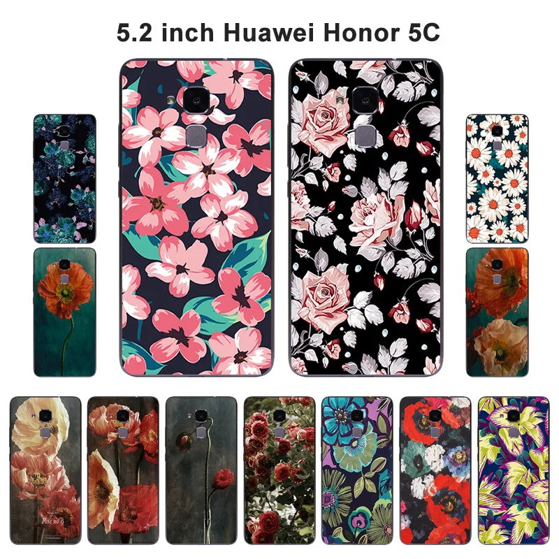 Чехлы для Huawei Honor 5C /Honor 7 Lite мягкий силиконовый чехол накладка красивый с рисунком