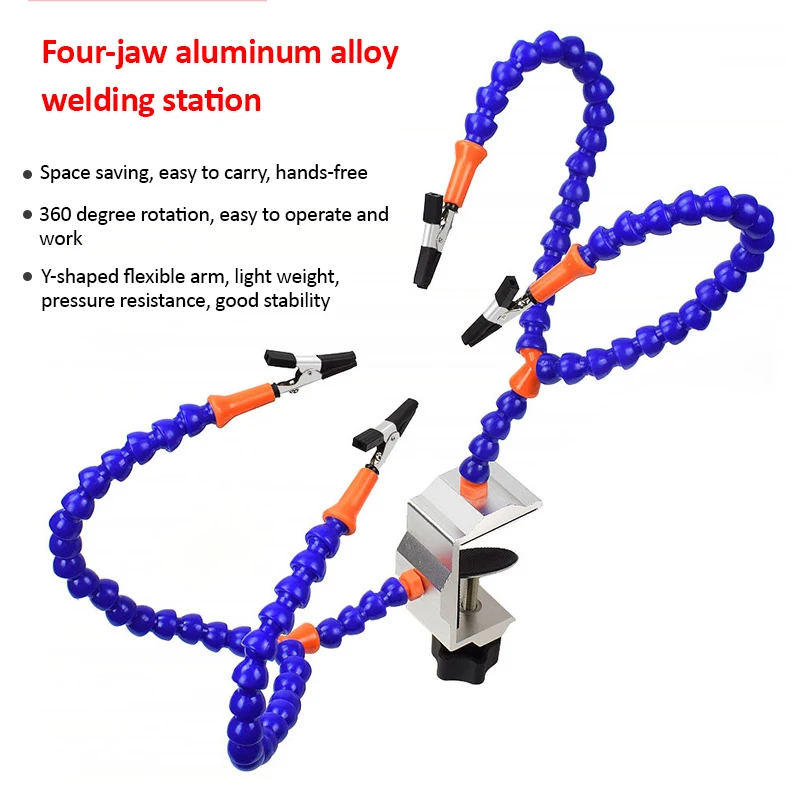 Скамья тиски стол мульти пайка помогая рука инструмент третьей руки с 4 шт. гибкие