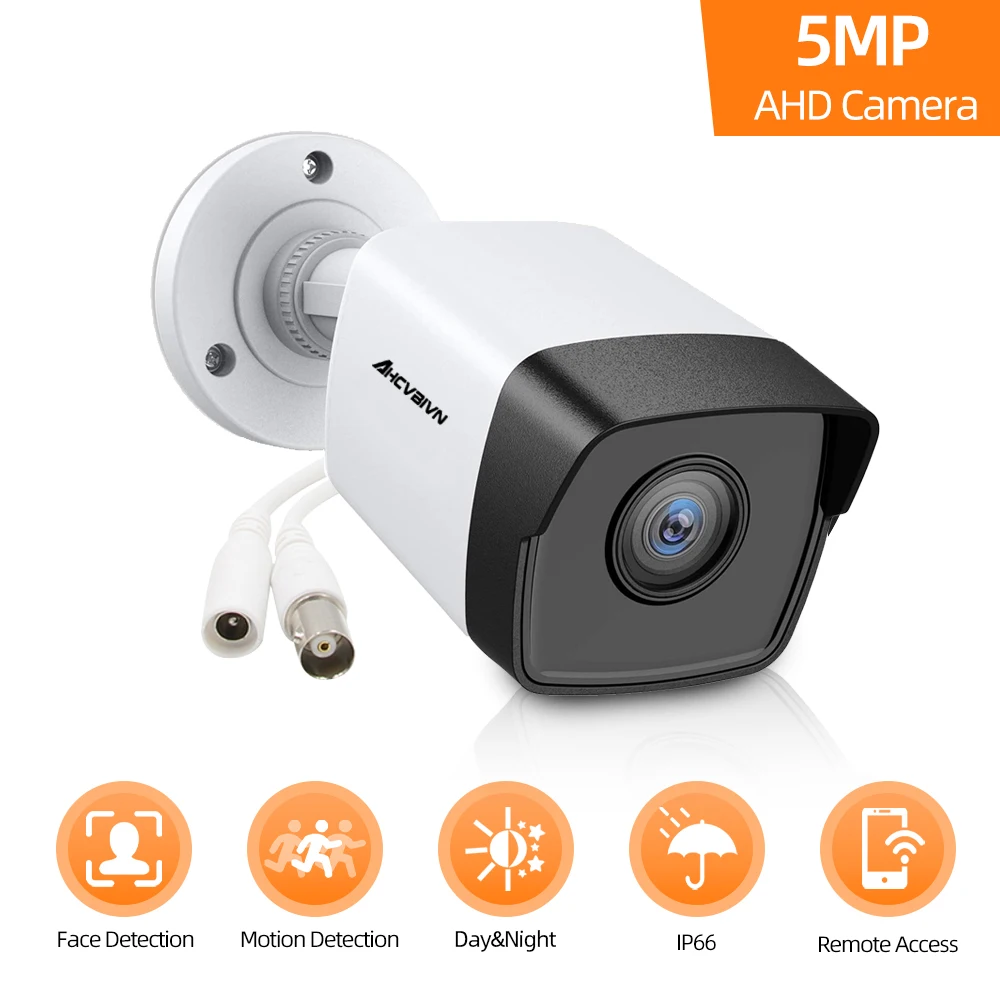 

1080P 5.0MP Analog High Definition Surveillance Camera IR Cut Night Vision 2MP AHD Camera with Motion Sensor XMEYE Remote Access