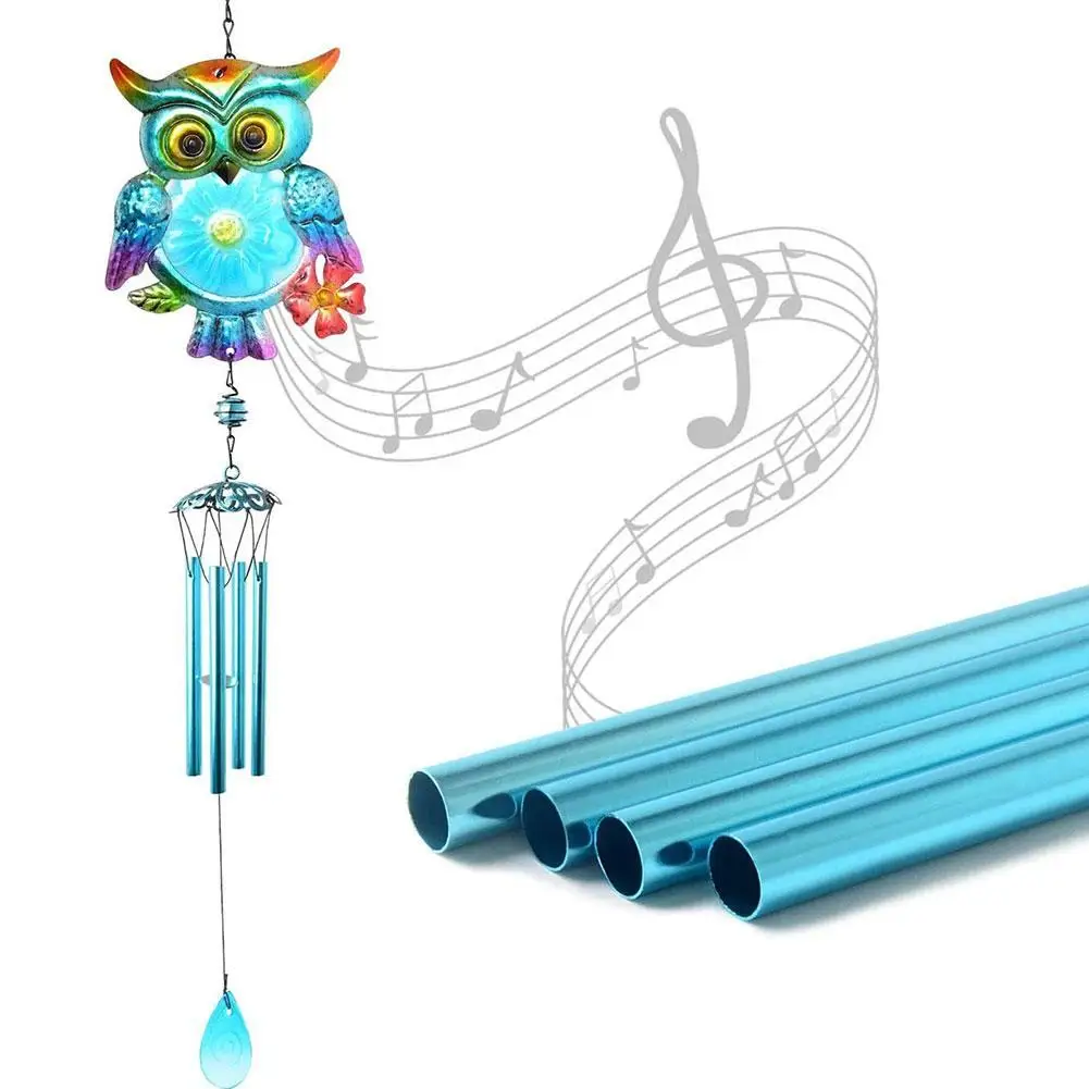 

2021 Owl Wind Chimes Aluminum Hanging Ornament Home Garden Decor Bedroom Decor For Children Outdoor Yard Kids Z9V5