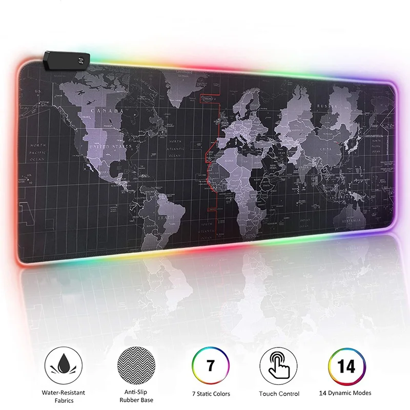 

940x400x4mm RGB Mousepad Gaming Mouse Pad Large Mouse Pad Gamer LED Big Mouse Mat Computer Carpet with Backlight Mause keyboard