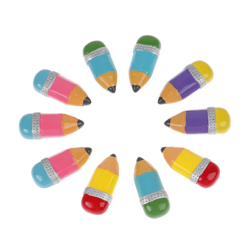 

10 шт. моделирующий красочный карандаш, канцелярские принадлежности, линейка, школьный портфель, компьютерный калькулятор, полимерные аксес...