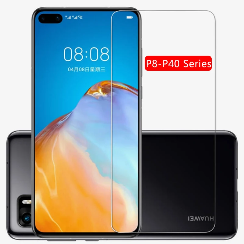 Закаленное стекло для huawei p8 p9 p10 p20 p30 p40 lite e Защитное экрана p 8 9 10 20 30 40 light p40lite p30lite|Защитные стёкла и плёнки