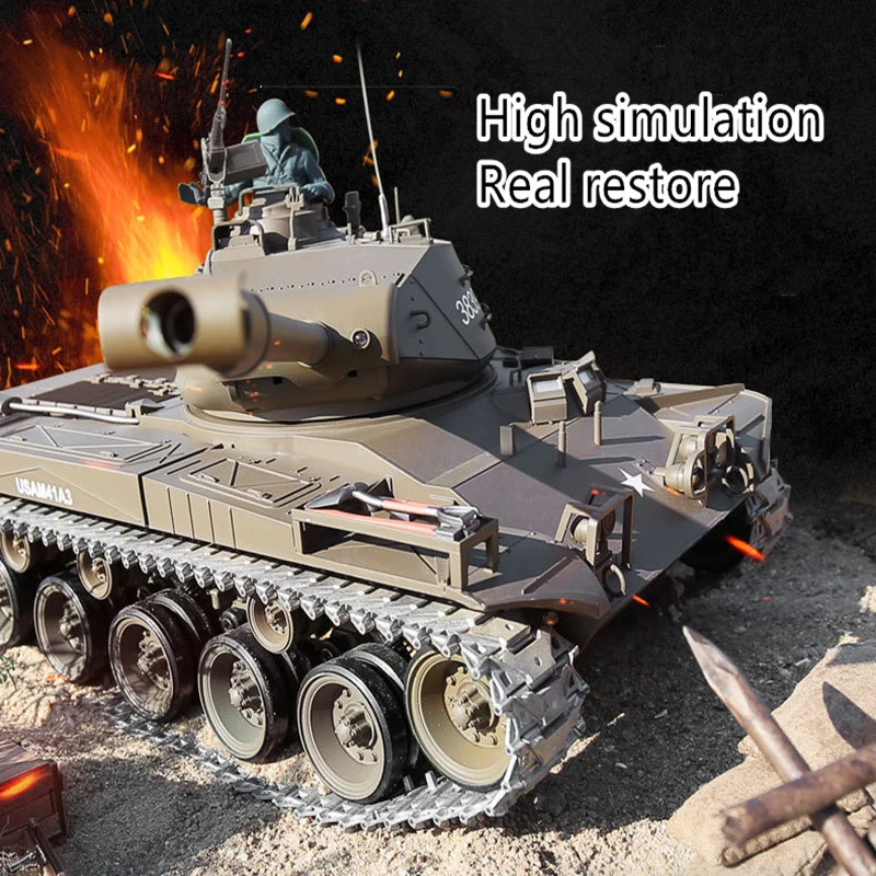 Моделирование RC боевой танк 2 4G может огонь пули Танк 1:16 соотношение 51 см Большой