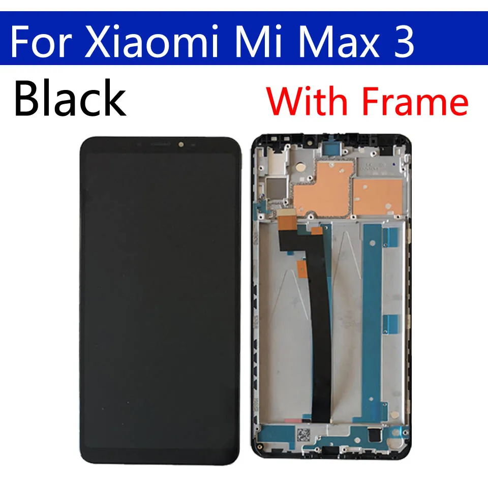 6 9 &quotОригинальный дисплей для Xiaomi Max 3 ЖК с сенсорным экраном дигитайзер рамкой