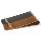 Металлический латунный зажим для банкнот, зажим для закладок из нержавеющей стали, зажим для смены банкнот