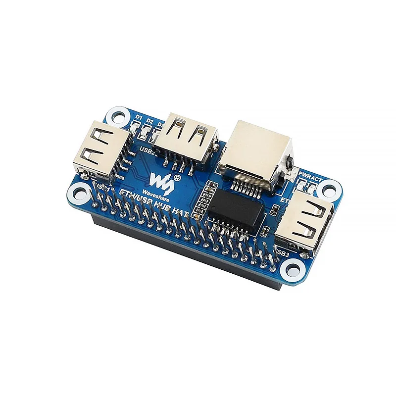 Raspberry Pi USB к Ethernet RJ45 сетевой разветвитель 3 порта s 5V Hat для 4 Model B/3B +/3B/Zero W|Аксессуары