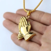 hip hop rock gold silver color bergamot necklace pendant for men male goth stainless steel chain man jewelery wholesale