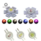 10-50 шт. 2*3 Вт двухцветный светодиодный желтый белыйжелтый красныйУФ белыйкрасный белый для светодиодсветильник пы DIY